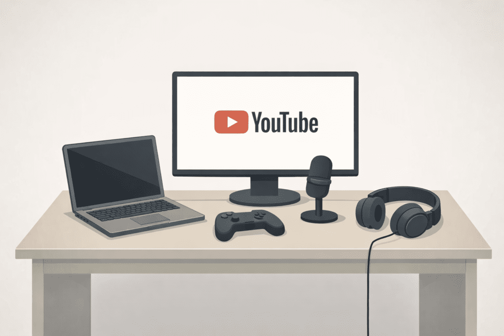 Simple setup for starting a YouTube gaming channel as a beginner